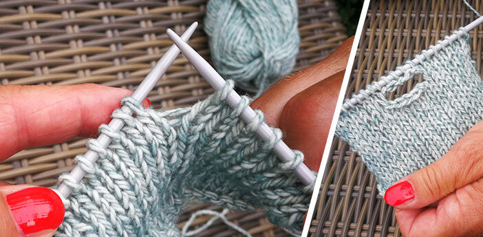 Knopfloch Stricken